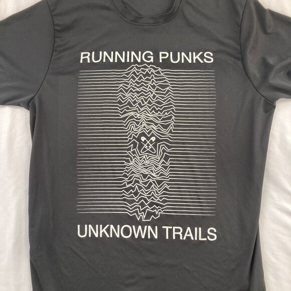 Running Punks Unknown Trails Joy Division Style Performance Shirt Large - Picture 1 of 5